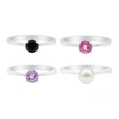 Anello in argento con Granato