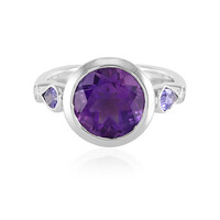 Anello in argento con Ametista Siberiana (Adela Silber)