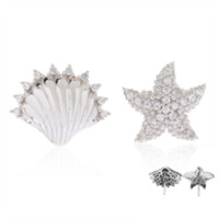 Orecchini in argento con Zircone (Dallas Prince Designs)
