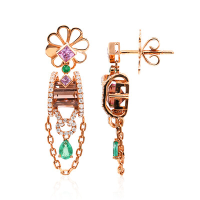 Orecchini in oro con Tormalina Brasiliana (Estée Collection)