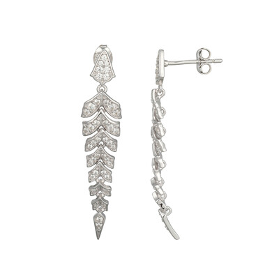 Orecchini in argento con Zircone (Adela Silber)