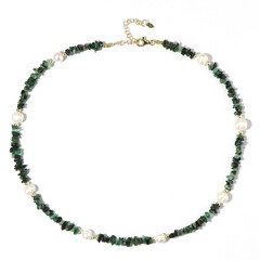 Collana in argento con Smeraldo Zambia (Riya)