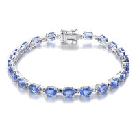Bracciale in argento con Fluorite Cangiante