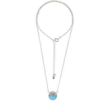 Collana in argento con Turchese (dagen)