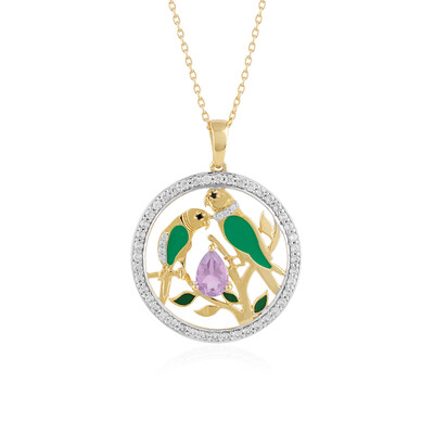 Collana in argento con Ametista Rose de France