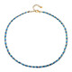 Collana in argento con Apatite Blu Neon