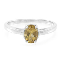 Anello in argento con Quarzo Champagne
