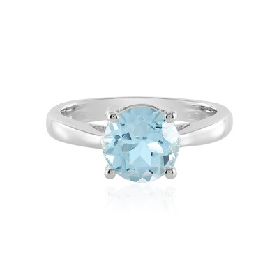 Anello in argento con Topazio Blu Cielo