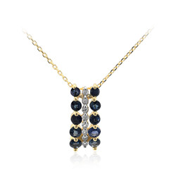 Collana in oro con Zaffiro Kanchanaburi