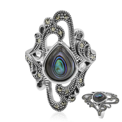 Anello in argento con Conchiglia Abalone