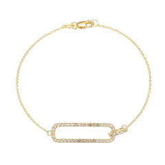 Bracciale in argento con Topazio Bianco