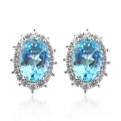 Orecchini in argento con Topazio Blu Cielo (Dallas Prince Designs)