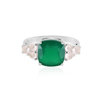 Anello in argento con Onice Verde