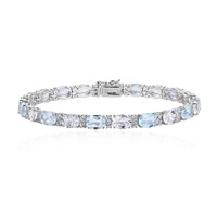 Bracciale in argento con Topazio Blu Cielo