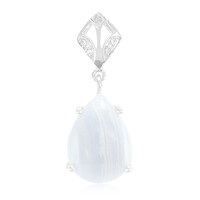 Ciondolo in argento con Agata Blu Lace