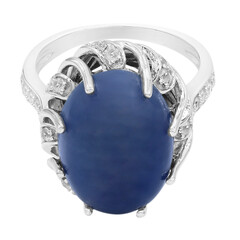 Anello in argento con Opale Blu