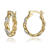 Orecchini in ottone con Diamante I3 (I) (Juwelo Style)