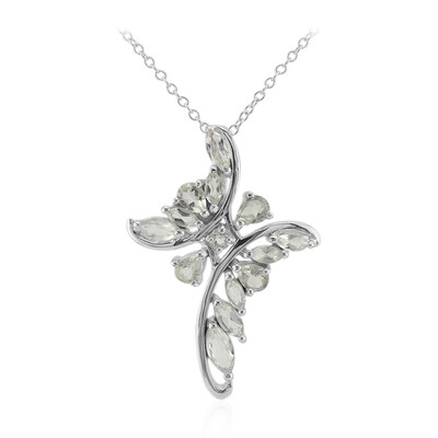 Collana in argento con Ametista Verde