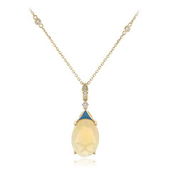 Collana in oro con Opale di Welo AAA (CIRARI)