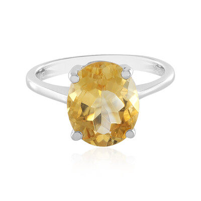 Anello in argento con Citrino
