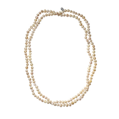 Collana in argento con Perla di Acqua Dolce (TPC)