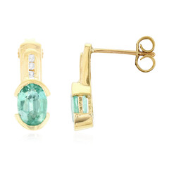 Orecchini in oro con Smeraldo Zambia AAA