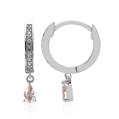 Orecchini in argento con Morganite