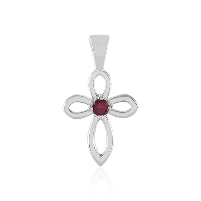 Ciondolo in argento con Rubellite