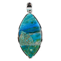 Ciondolo in argento con Opale Atacama Blu