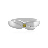 Anello in argento con Diamante Giallo I4