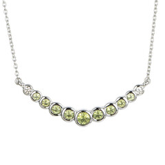 Collana in argento con Peridoto