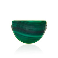 Ciondolo in argento con Malachite
