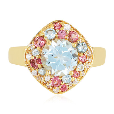Anello in argento con Topazio Blu Cielo