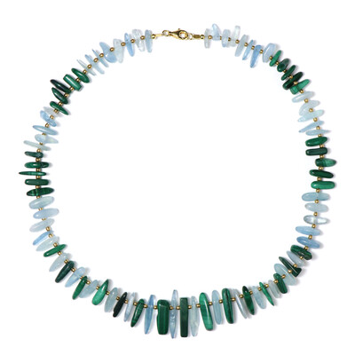 Collana in argento con Ematite Dorata (Riya)