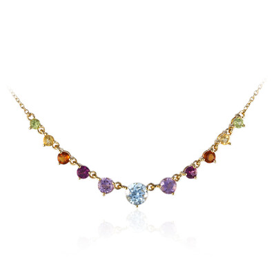 Collana in argento con Topazio Blu Cielo