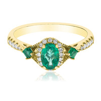 Anello in oro con Smeraldo Zambia AAA (CIRARI)