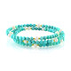 Bracciale in acciaio con Ematite Dorata (Riya)