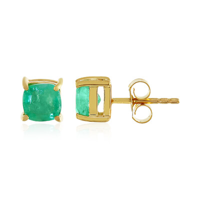 Orecchini in argento con Smeraldo Colombiano