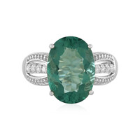 Anello in argento con Fluorite Verde