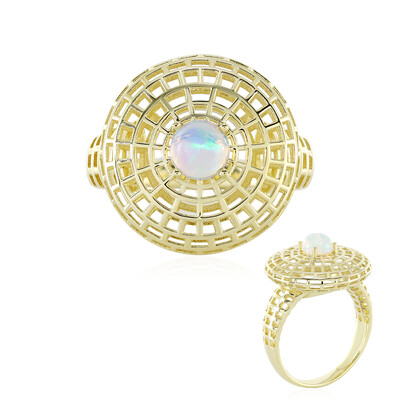 Anello in oro con Opale di Welo (Ornaments by de Melo)