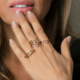 Anello in argento con Zircone (M de Luca)