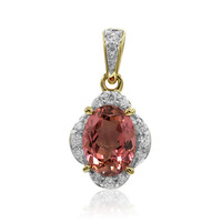 Ciondolo in oro con Tormalina Rosa (Adela Gold)