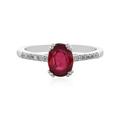 Anello in argento con Rubino del Madagascar