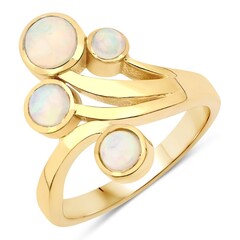 Anello in argento con Opale di Welo