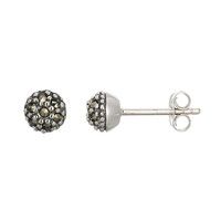 Orecchini in argento con Marcassite