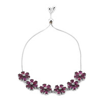 Bracciale in argento con Rodolite