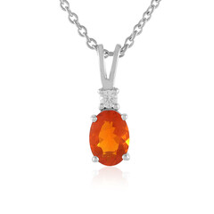 Collana in argento con Opale di Fuoco Messicano