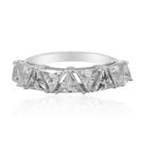 Anello in argento con Topazio Bianco