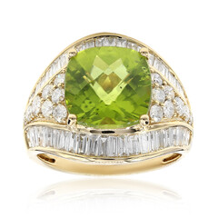 Anello in oro con Peridoto Dashihe  (CIRARI)