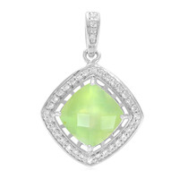 Ciondolo in argento con Prehnite